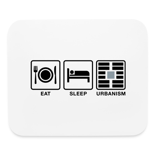 Eat Sleep Urb big fork-LG - Mouse pad Horizontal