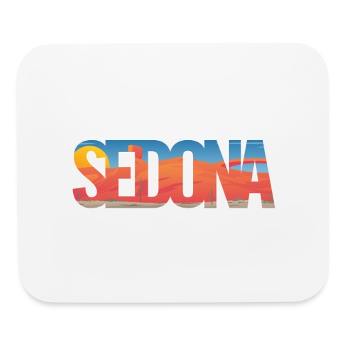 Sedona Arizona Scenic Typography - Mouse pad Horizontal