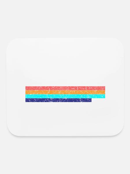 Vintage Las Vegas Nevada Stripe Logo - Mouse pad Horizontal - white - Front