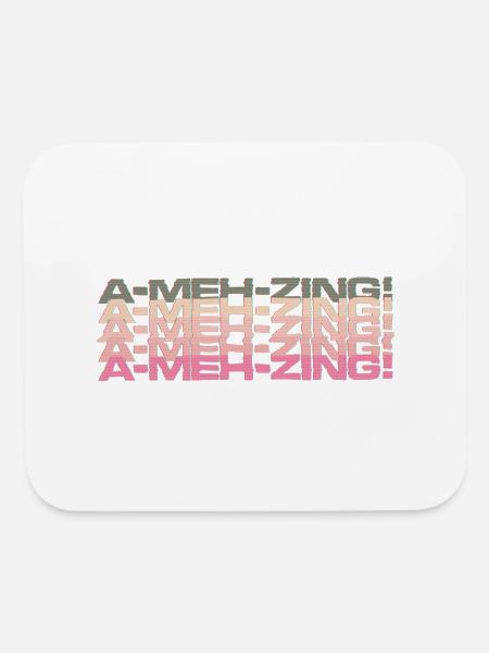 A MEH zing Not So Amazing Retro TV - Mouse pad Horizontal - white - Front