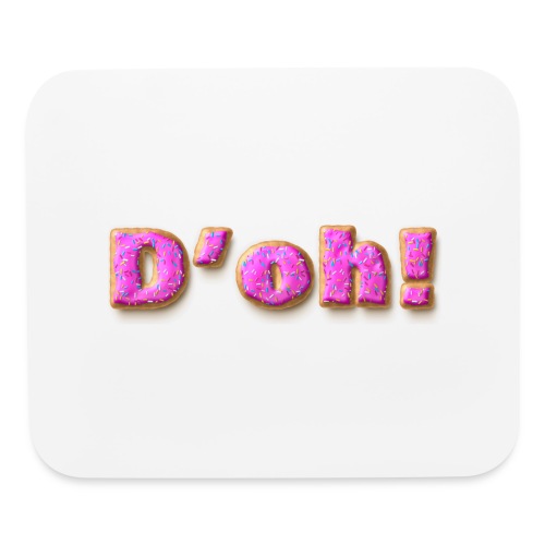 Homer Simpson D'oh! - Mouse pad Horizontal