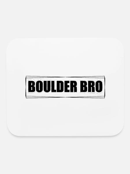 Boulder Bro Attractive Design - Mouse pad Horizontal - white - Front