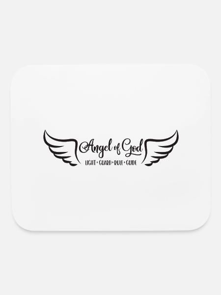 Angel Of God - Mouse pad Horizontal - white - Front