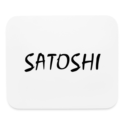 Satoshi only name stroke btc founder nakamoto - Mouse pad Horizontal