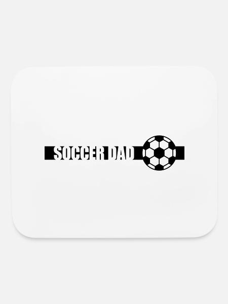 Stripe Soccer Dad Logo - Mouse pad Horizontal - white - Front