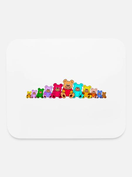Teddybears / Teddy bears - Mouse pad Horizontal - white