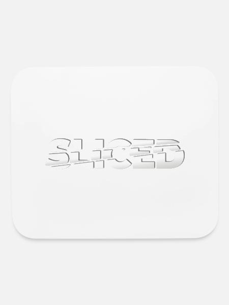 Sliced - Mouse pad Horizontal - white - Front