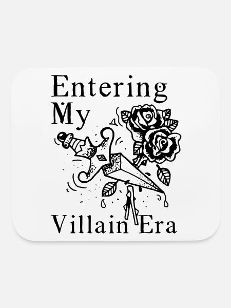 Entering My Villain Era - Mouse pad Horizontal - white - Front