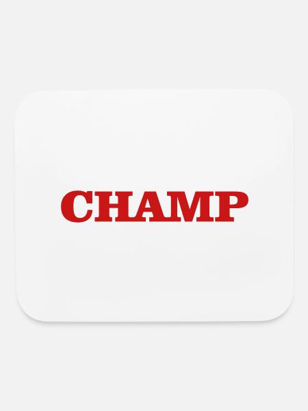 champ - Mouse pad Horizontal - white - Front