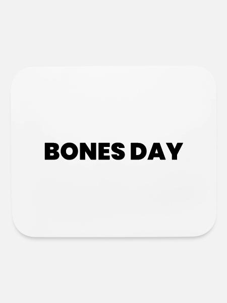 Bones Day - Mouse pad Horizontal - white - Front