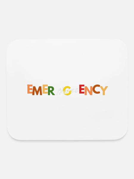 Emergency nurse - Mouse pad Horizontal - white - Front