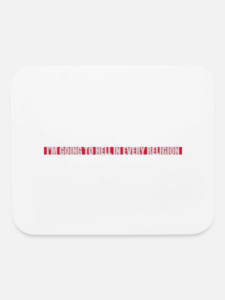 im going to hell - Mouse pad Horizontal - white - Front