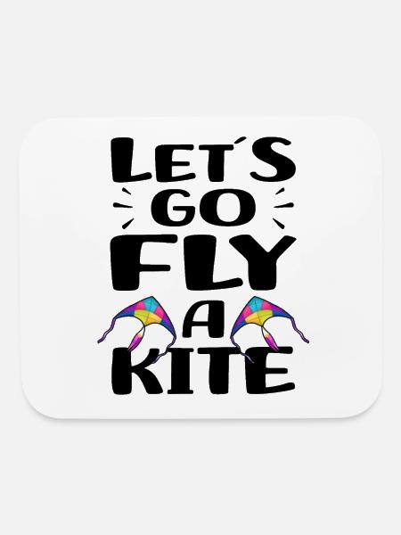 Let kite fly - Mouse pad Horizontal - white - Front