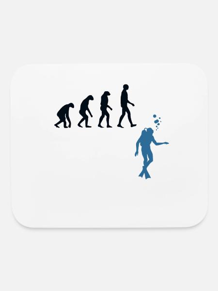 Scuba Diving Evolution Sport Diving Underwater - Mouse pad Horizontal - white - Front