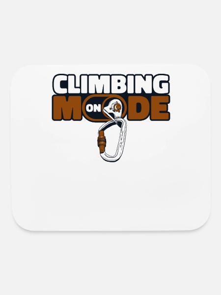 Climbing Mode On Alpine Outdoor Speed Sport Free - Mouse pad Horizontal - white - Front