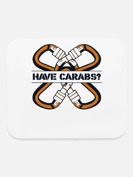 Have Carabs Bouldering Indoor Speed Sport Free - Mouse pad Horizontal - white - Front