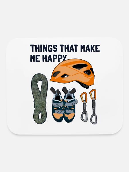 Things That Make Me Happy Sport Free Alpine - Mouse pad Horizontal - white - Front