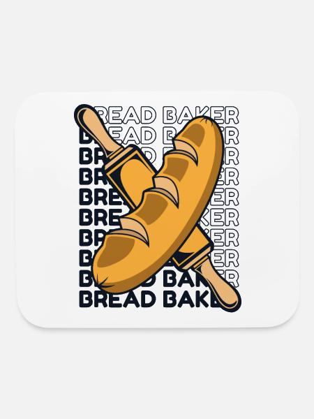 Bread Dough Bread Maker Bread Queen Lover Bread - Mouse pad Horizontal - white - Front