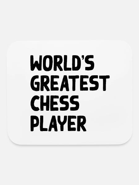 World's Greatest Chess Player - Mouse pad Horizontal - white - Front