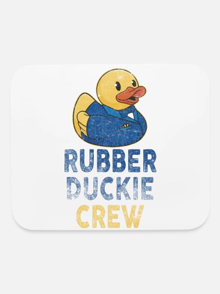 Rubber Duck Rubber Duckie Crew - Mouse pad Horizontal - white - Front