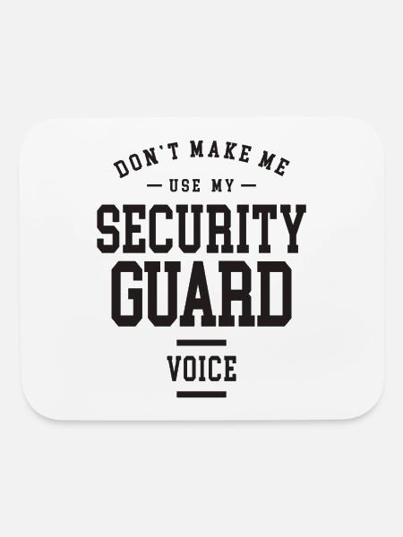 Security Guard Job Occupation - Mouse pad Horizontal - white - Front