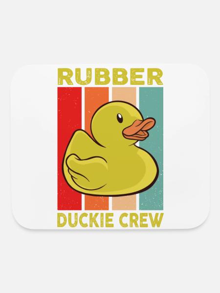 Rubber Duck Rubber Duckie Crew - Mouse pad Horizontal - white - Front