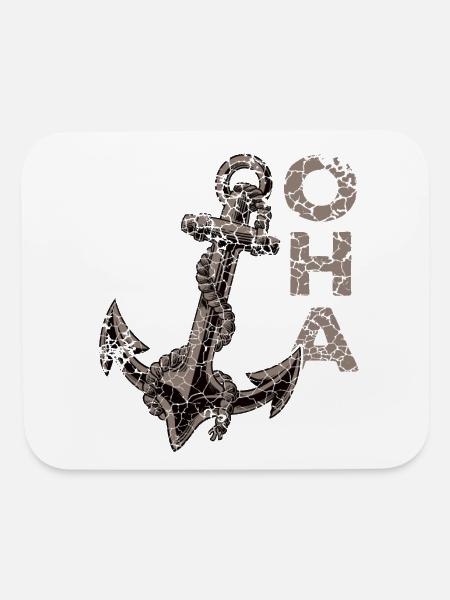 Oha Anchor North German Panic Attack - Mouse pad Horizontal - white - Front