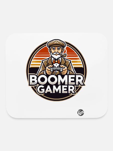 Grandpa Gamer - Mouse pad Horizontal - white - Front