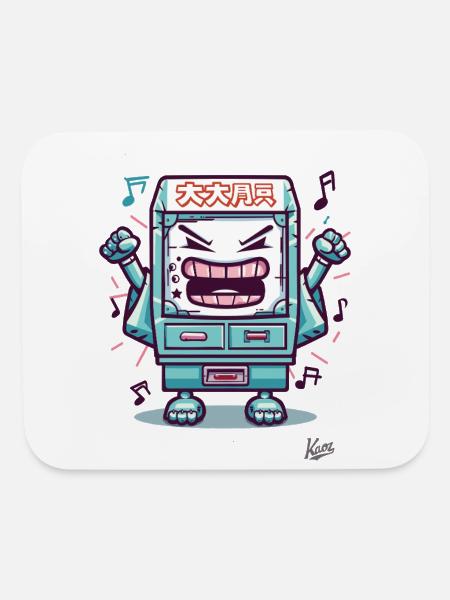 Arcade Rage – When the Game Fights Back - Mouse pad Horizontal - white - Front