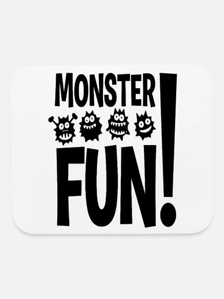 Monster Fun - Mouse pad Horizontal - white - Front