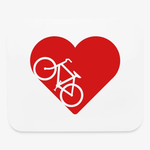 Bike in heart - Mouse pad Horizontal