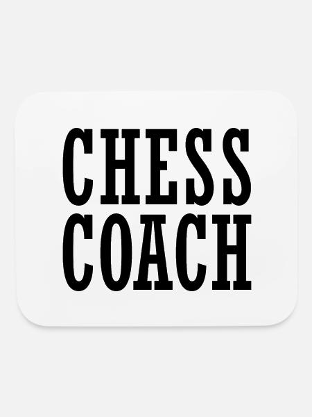 Chess Coach Funny Chess Quotes - Mouse pad Horizontal - white - Front