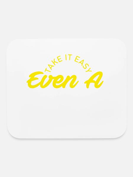 take it easy - Mouse pad Horizontal - white - Front