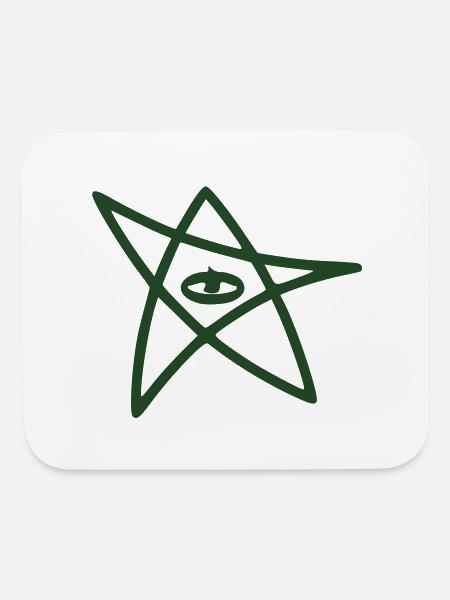 elder_star_cthulhu - Mouse pad Horizontal - white