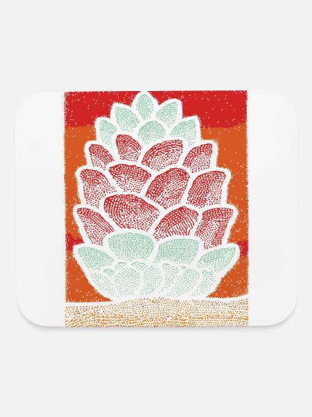 Stacked Pine Cone Pop Art - Mouse pad Horizontal - white - Front