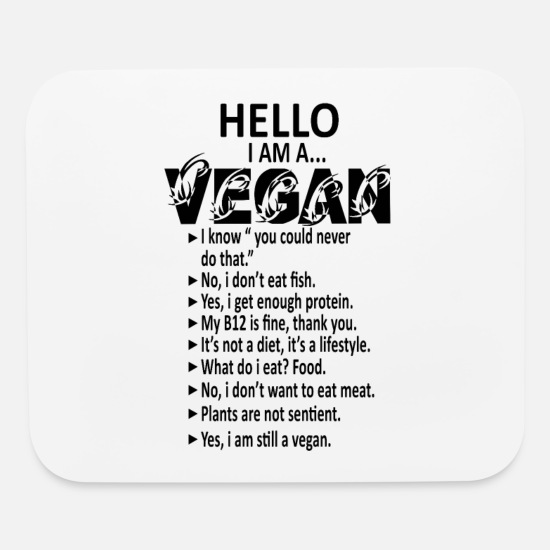 funny vegan quotes for animal right activists' Mouse Pad | Spreadshirt