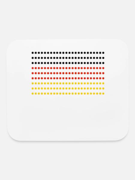 germany flag - Mouse pad Horizontal - white - Front