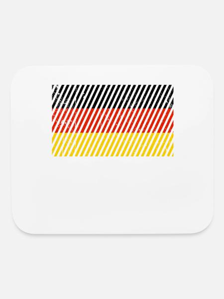 germany flag - Mouse pad Horizontal - white - Front