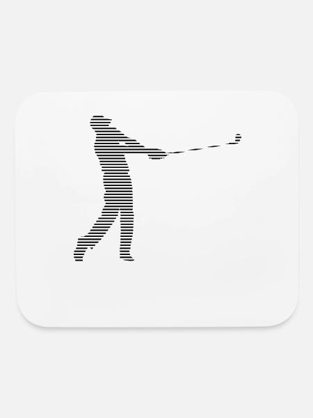 golf - Mouse pad Horizontal - white - Front