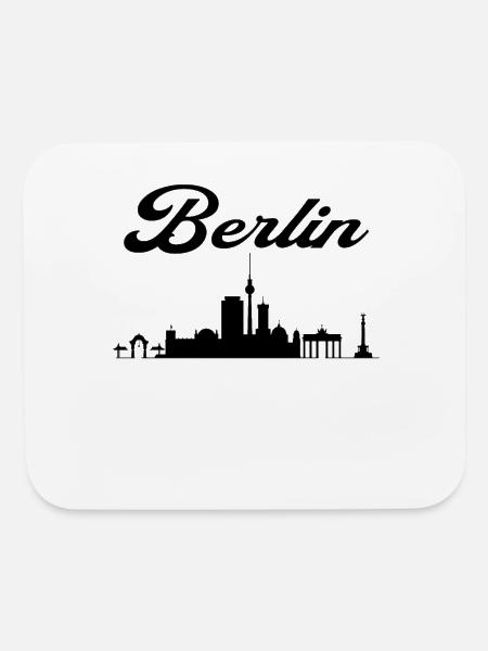 Berlin city germany - Mouse pad Horizontal - white - Front