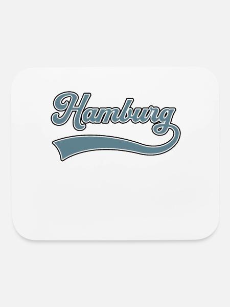 hamburg germany - Mouse pad Horizontal - white - Front