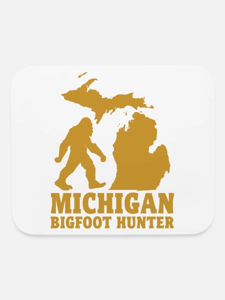 Michigan Bigfoot Hunter - Sasquatch enthusiasts - Mouse pad Horizontal - white - Front