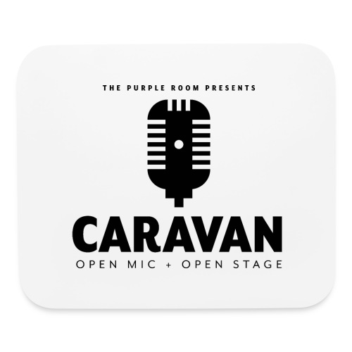 CaRaVaN Open Mic + Open Stage - Black Logo - Mouse pad Horizontal
