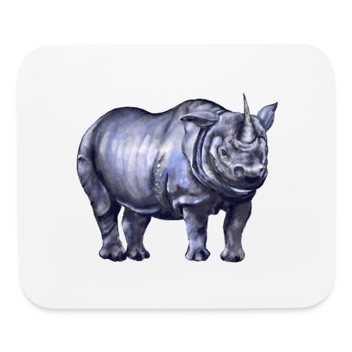 One horned rhino - Mouse pad Horizontal