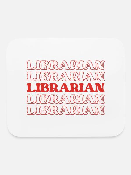 Librarian Keeper Of Books Library Worker Book - Mouse pad Horizontal - white - Front