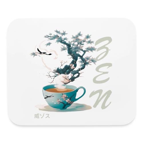 Teacup Steam Creates Japanese Garden: Tranquility - Mouse pad Horizontal