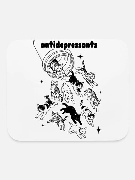 Nocturnal Celestial Clockwork Dragon - Mouse pad Horizontal - white - Front
