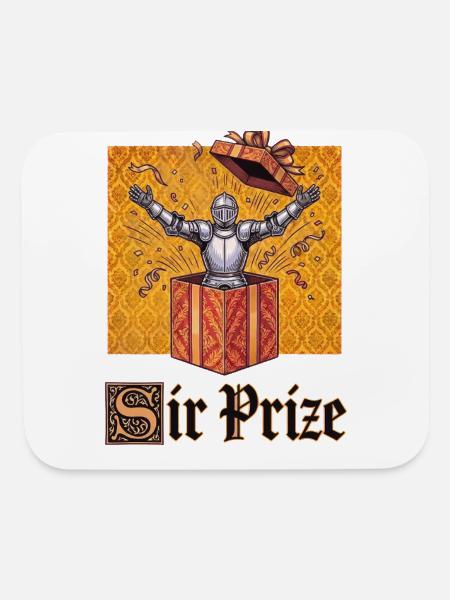 Sir Prize Knight Gift - Mouse pad Horizontal - white - Front