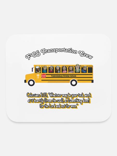FCS Transportation Crew - Mouse pad Horizontal - white - Front