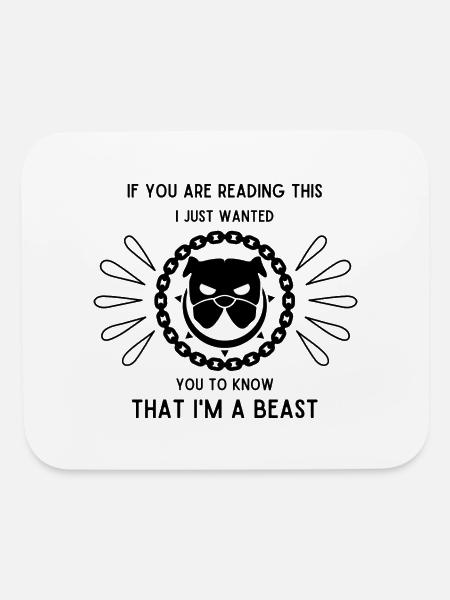 Bulldog Mode - Mouse pad Horizontal - white - Front